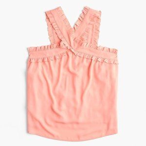 NWT J. Crew Drapey Ruffle Strap Tank Top 6